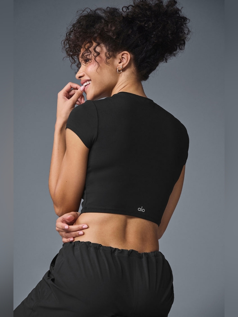 Alosoft Crop Finesse Short Sleeve
